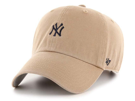 Czapka 47 Brand MLB NEW YORK YANKEES BASE RUNN Beżowy (B-BSRNR17GWS-KHC)