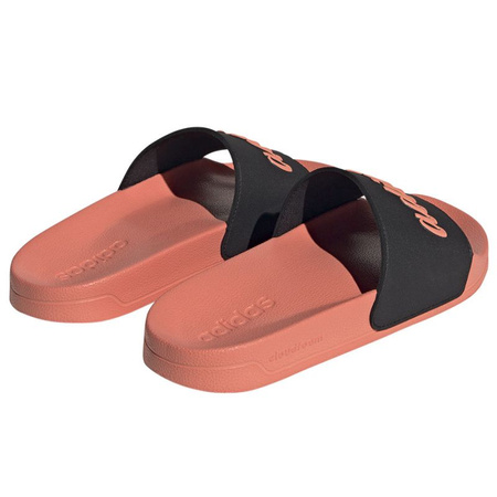 Klapki sportowe damskie adidas Adilette Shower na lato na plażę pomarańczowe/czarne (GZ9505)