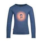 Bluzka ongsleeve bawełniana dziecięca dla dziewczynki Trollkids Girls Pointillism Longsleeve lotus blue/dahlia (345-185)