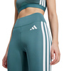 Legginsy damskie adidas Optime Essentials 3-Stripes 78 zielone (JY2152)