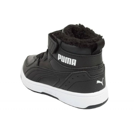 Wyprzedaż - Buty sportowe zimowe dziecięce Puma Rebound Joy Jr sneakersy wysokie czarne (375479-01)