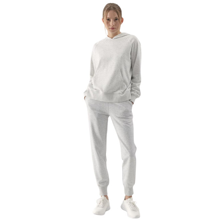 Spodnie damskie 4F F0946 chłodny jasny szary melanż (4FWMM00TTROF0946 27M)