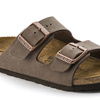 Klapki Birkenstock Arizona Kids Birko-Flor Nubuk Mocha narrow wąskie dziecięce młodzieżowe (0552893)