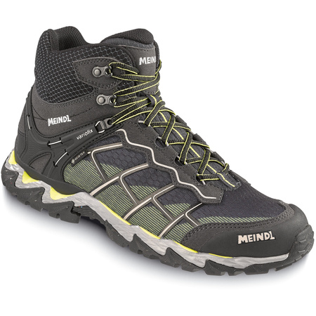 Buty trekkingowe męskie Houston Mid GTX wodoszczelne z membraną GORE-TEX skóra welurowa szare (4671/22)