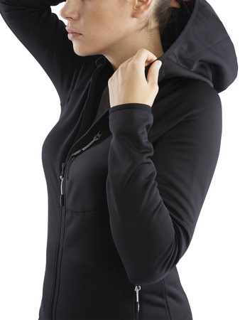 Wyprzedaż - Bluza z kapturem damska Viking Jukon Hoodie Lady szybkoschnąca czarna (730/23/0900/09)