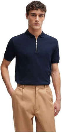 Koszulka Polo męskie BOSS Polston 11 BLU slim fit granatowa (50513375-404)