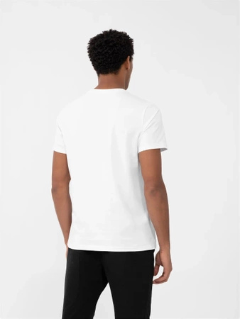 Koszulka męska  4F white (4FAW23TTSHM0950-10S)