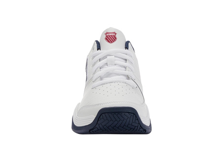 Buty sportowe męskie K-Swiss Court Express tenisowe skórzane białe (05443-136-M)