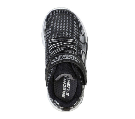 Wyprzedaż - Sneakersy dziecięce Skechers Infants' S Lights Flex-Glow Elite buty sportowe (400135N-BKGY)