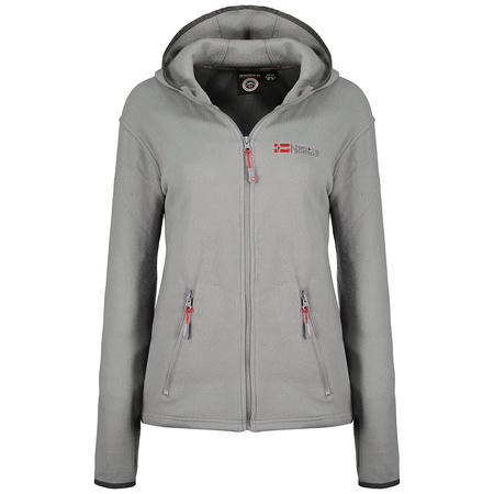 Polar damski z kapturem Geographical Norway Unicia EO LADY 235 szary (WW4511F/GNO-LIGHT-GREY)