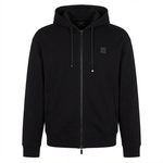 Bluza sportowa z kapturem męska Armani Exchange rozpinana czarna (6DZMHD-ZJNPZ-1200)