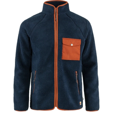 Polar męski Fjällräven Vardag Pile Fleece M Navy-Autumn Leaf (F84158-560-215)