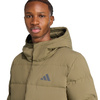 Kurtka męska adidas Helionic Climawarm Hoodie oliwkowa (JX0580)