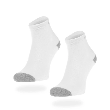 Wyprzedaż - Skarpety męskie białe Monotox Basics Ankle Socks Active Cushion White 2-Pack (MX20008)