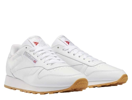 Buty sportowe skórzane męskie Reebok Classic Leather sneakersy lifestylowe białe (100008491)