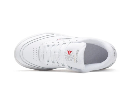 Buty sportowe damskie Reebok Club C Extra W Cloud White Pure Grey 3 sneakersy skórzane białe (100033501)