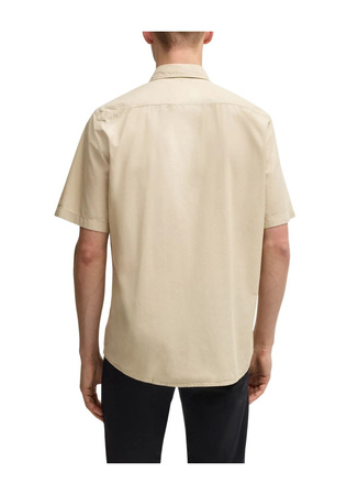 Koszula męska BOSS Relegant_6-short_M Light Beige (50537331-271)