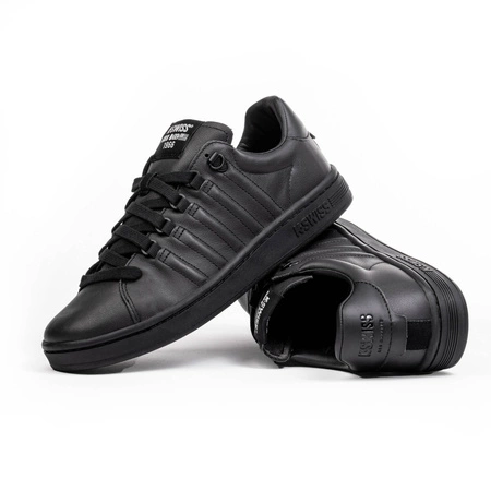 Sneakersy męskie K-Swiss LOZAN II tenisówki skóra naturalna czarne (07943-904-M)