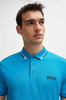 Koszulka Polo męska Boss Paddy Pro Turquoise/Aqua regular fit turkusowa (50469102-442)