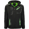 Kurtka softshell męska Geographical Norway ROYAUTE BLACK / GREEN DB MEN 068 BLACK / GREEN (WY8026H/GN-NOIR / VERT)