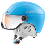 Kask narciarski z szybą Uvex HLMT 400 Visor Style damski/męski niebieski (56/6/215/92)