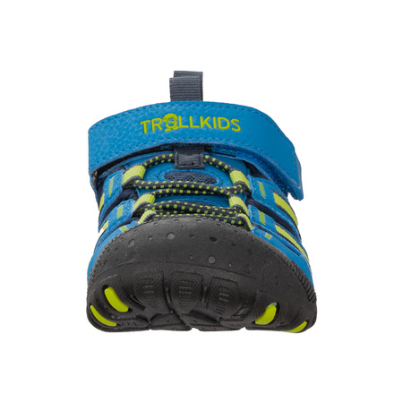 Sandały sportowe dziecięce dla chłopca/dziewczynki Trollkids Kids Sandefjord Sandal XT medium blue/lime (668-106)