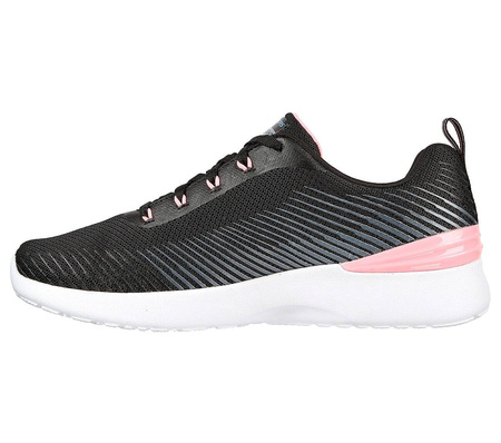 Wyprzedaż - Sneakersy damskie Skechers Skech-Air Dynamight Luminosity buty sportowe wegańskie czarne (149669-BKPK)