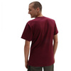 Koszulka męska VANS MN LEFT CHEST LOGO TEE BURGUNDY bawełniana bordowa (VN0A3CZEBRG)