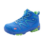 Wodoodporne buty turystyczne dziecięce dla chłopca/dziewczynki Trollkids Kids Skarvan Hiker Mid medium blue/green (474-106)