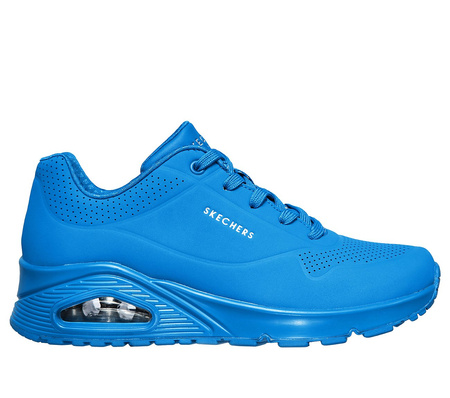Buty sportowe damskie Skechers Uno Night Shades sneakersy niebieskie (73667-BLU)