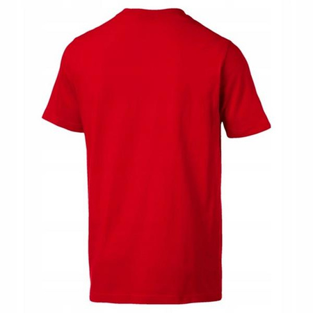 Wyprzedaż - Koszulka sportowa męska Puma SF Big Shield Tee t-shirt czerwona (577828-01)