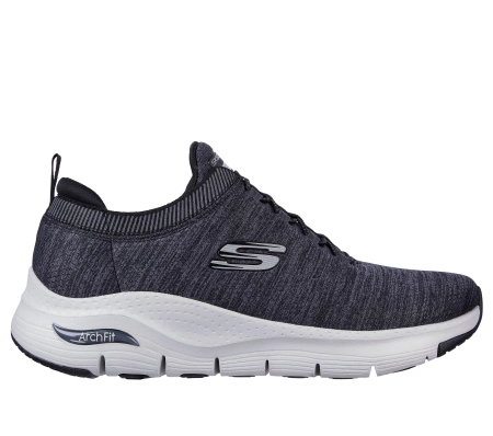 Buty męskie Skechers ARCH FIT WAVEPORT (232301BKGY)