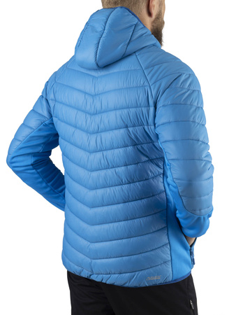 Kurtka męska z kapturem Viking Bart Warm Pro Man ocieplana polartec primaloft niebieska (750/24/3231/1500)