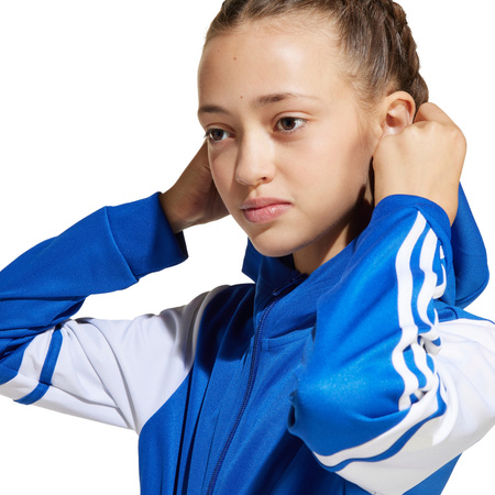 Bluza dla dzieci adidas Squadra 25 Hoodie niebiesko-biała (JD4802)