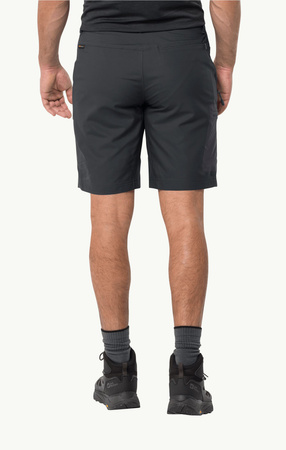Wyprzedaż - Spodenki trekkingowe męskie Jack Wolfskin Active Track Shorts Men phantom czarne (1503791_6350)