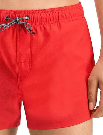 Wyprzedaż - Spodenki plażowe męskie kąpielowe Puma Swim Men Short Length Swim Shorts 1P czerwone (907658-02)