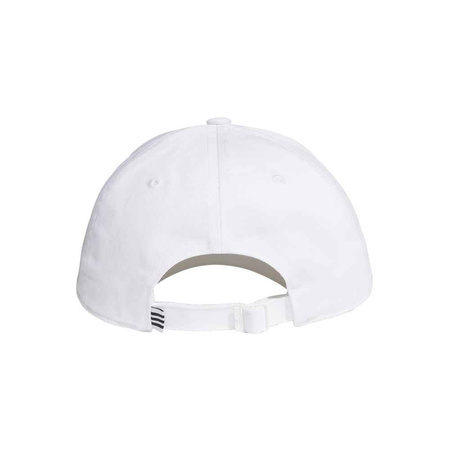 Czapka z daszkiem damska/męska adidas BBALL CAP COT basketball sportowa bawełniana biała (FK0890)