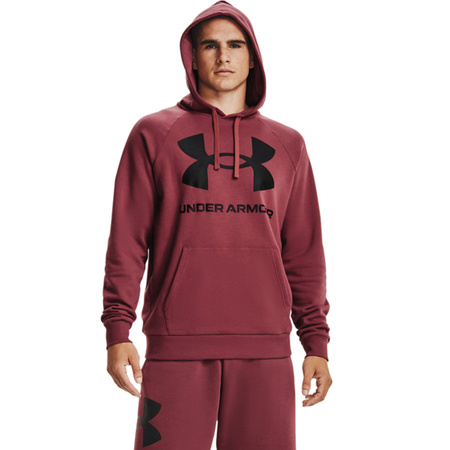Bluza męska Under Armour Rival Fleece Big Logo HD burgund (1357093 652)