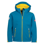 Kurtka softshell dziecięca dla chłopca/dziewczynki Trollkids Kids Trollfjord Jacket atlantic blue/ginger (161-197)