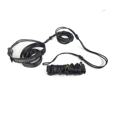 Pasy do hamaków Lightest Straps (2x 250cm; 90cm x 2cm strap + 160cm UHMPE rope) Black (TMLSTRAP)