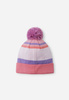 Czapka sportowa dziecięca Reima Beanie Taasko Sunset Pink  Junior na zimę z pomponem różowa (5300058A-4371)