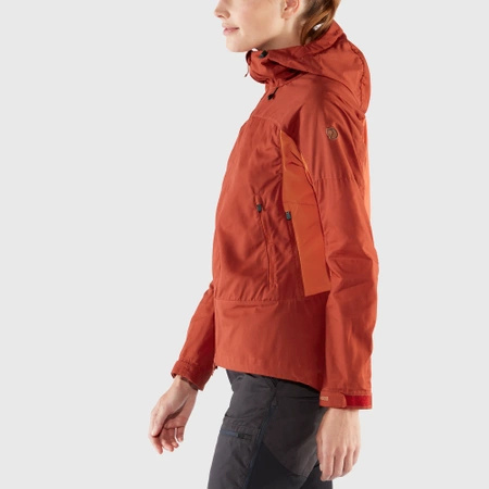 Kurtka softshell damska Fjällräven Abisko Lite Trekking Jacket W Cabin Red-Rowan Red (F86131-321-333)