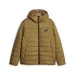 Wyprzedaż - Kurtka przeciwdeszczowa męska PUMA ESS HOODED PADDED JKT z kapturem wiatroszczelna brązowa (848938-93)