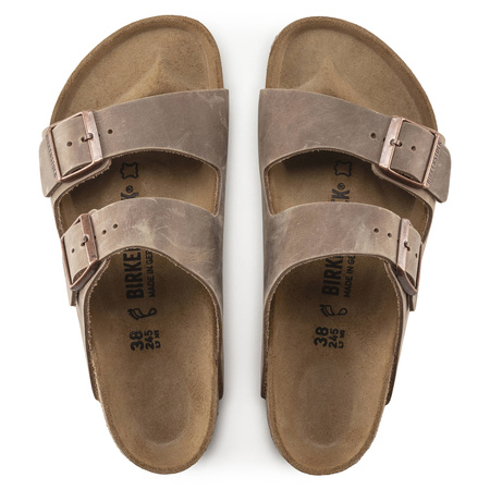 Klapki Birkenstock Arizona Tabacco Brown męskie/damskie brązowe regular szerokie (0352201)