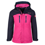 Kurtka przeciwdeszczowa dziecięca dla dziewczynki Trollkids Girls Nusfjord Jacket navy/magenta (421-114)