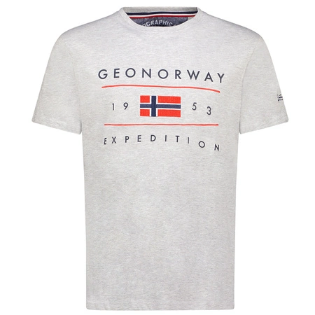 T-Shirt Geographical Norway JEZOLO DB BGREY MEN 254 mieszana szarość męska (SY9738H/GN-Blended Grey)