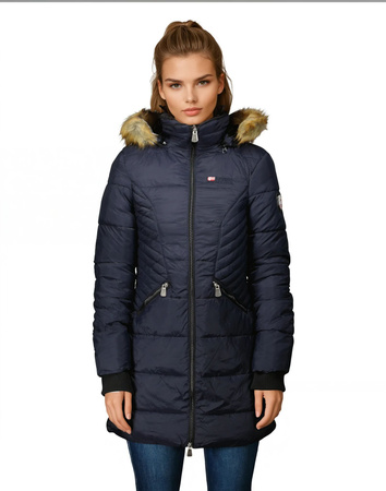PARKA damska Geographical Norway ABEILLE NAVY DISTRI LADY 2601 DBC NAVY (WY4593F/GN-MARINE)