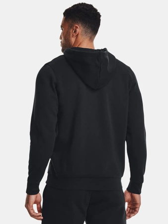 Bluza rozpinana męska Under Armour Essential Fleece Full-Zip sportowa czarna (1373881-001)