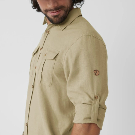 Koszula z długim rękawem męska Fjällräven Övik Travel Shirt LS M Sand Stone (F87208-195)