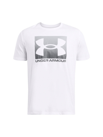 Koszulka sportowa męska Under Armour UA Boxed Sports t-shirt treningowy biały (1386793-100)